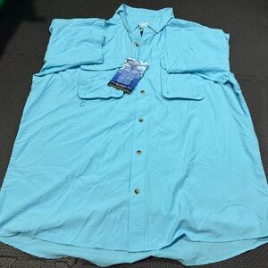 Men's Casual Sky Blue Button Down Shirt